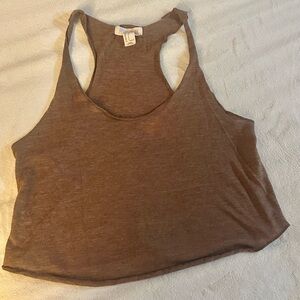 Forever 21 Brown Sleeveless Tank Top